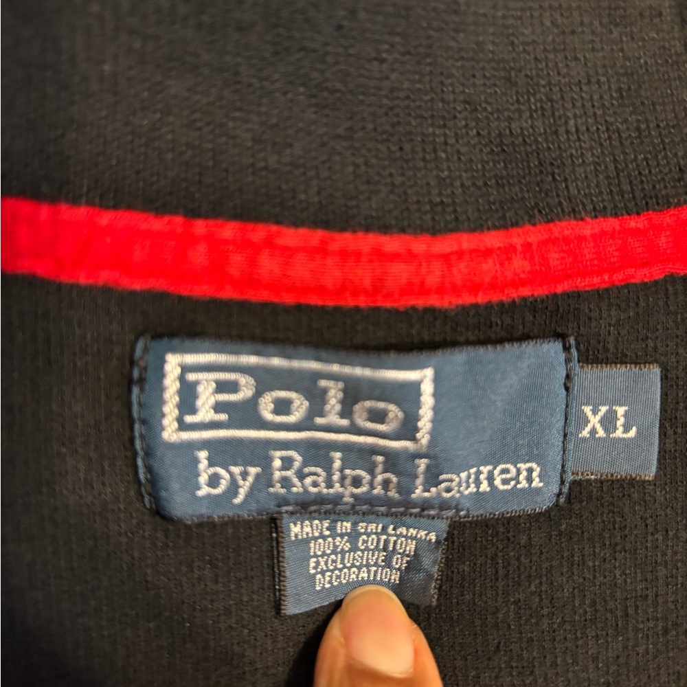 Ralph Lauren Black 1/4 Zip Sweatshirt and Pants Bundle - Picture 6 of 13
